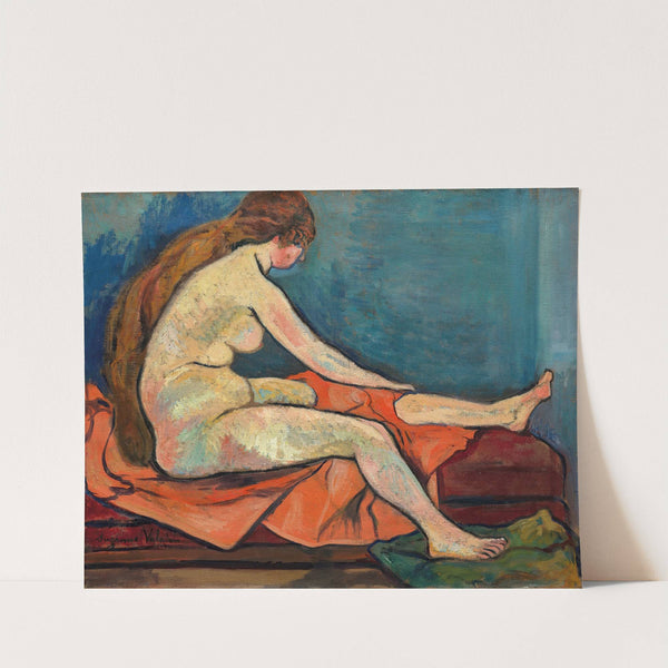 Nu assis de profil by Suzanne Valadon