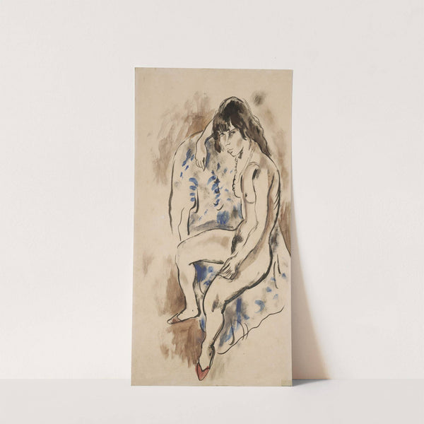 Nu assis (La première séance) by Jules Pascin