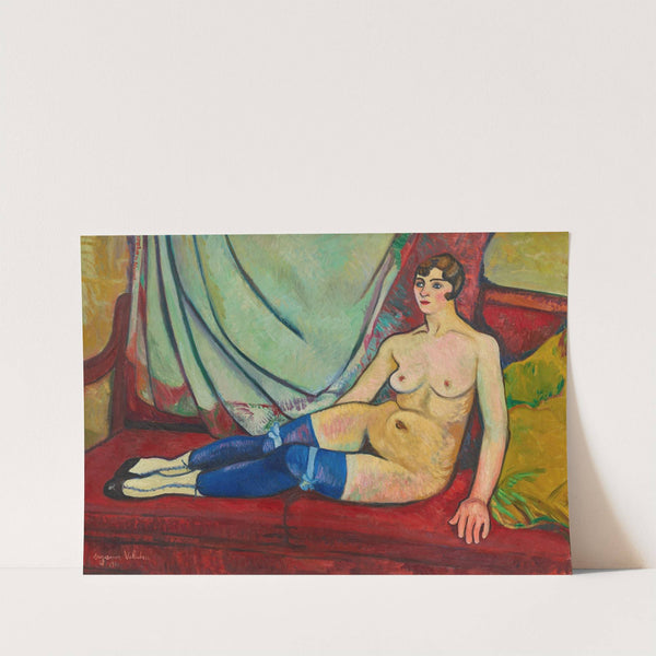 Nu aux bas bleus by Suzanne Valadon