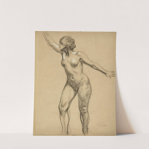 Nu debout au bras allongé by Théophile Alexandre Steinlen