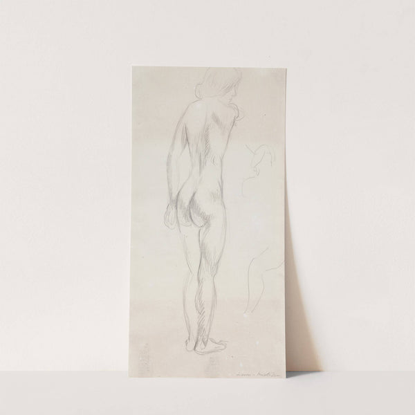 Nu debout de dos avec esquisse de nu à droite (1908) by Henri Matisse