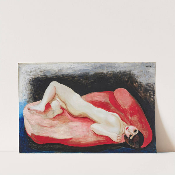 Nu étendu sur un divan rouge (1927) by Moïse Kisling