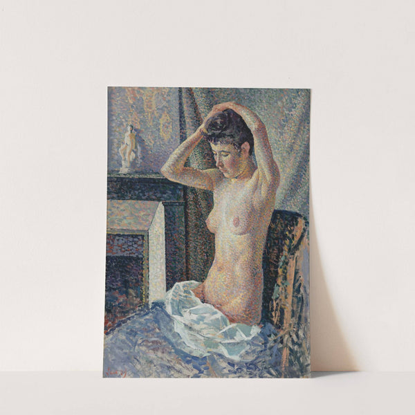 Nu se coiffant (1889) by Maximilien Luce