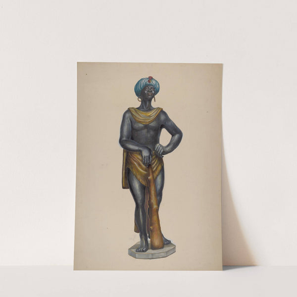Nubian Slave Figure by Walter Hochstrasser