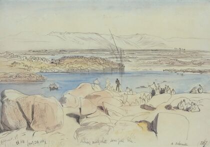 Nubians At The First Cataract On The Nile At Philae, Egypt