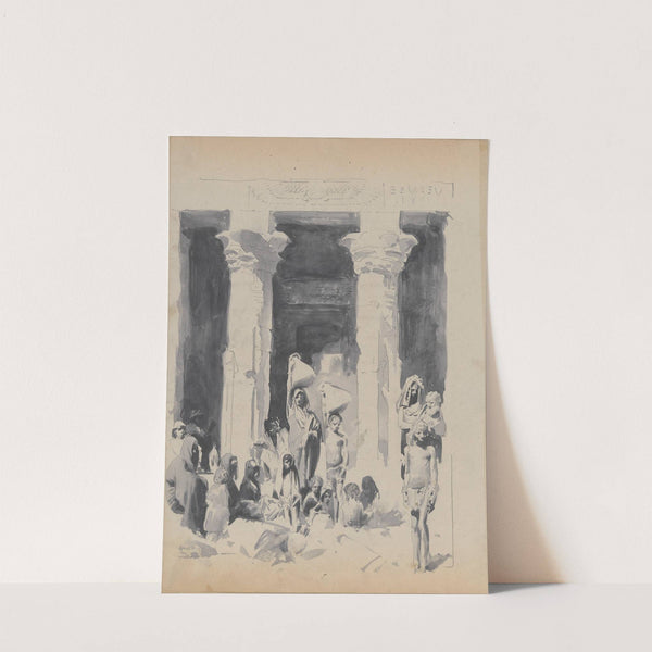 Nubians in front of the Temple of Dendur by John Singer Sargent