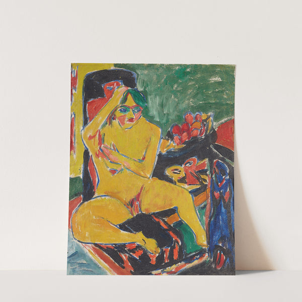Nude at the Studio (1910) by Ernst Ludwig Kirchner
