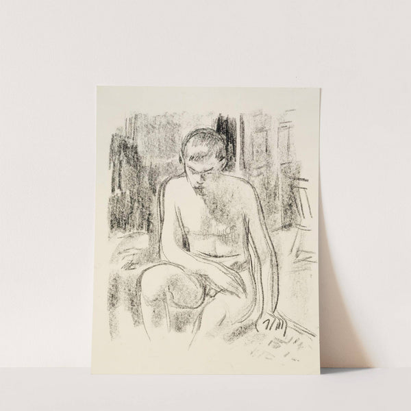 Nude Boy Seated by Magnus Enckell