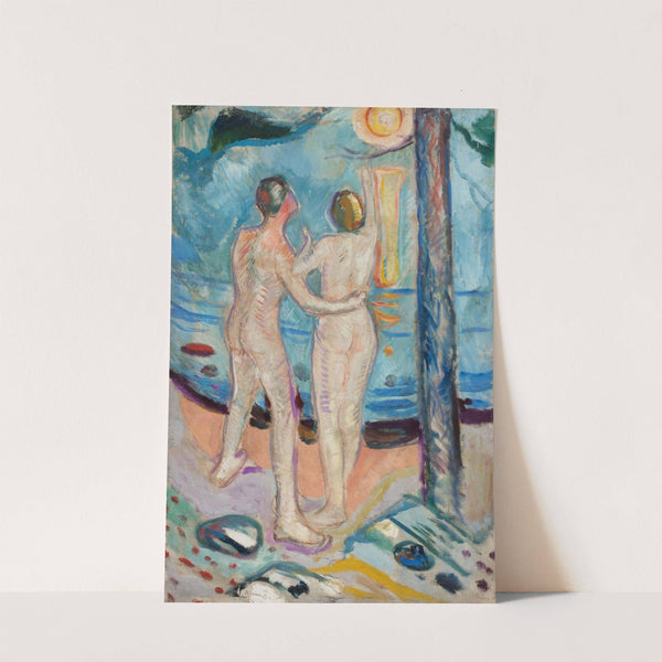 Nude Couple on the Beach (1910–16) by Edvard Munch