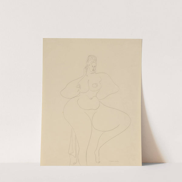 Nude Dancer with Drape by Gaston Lachaise