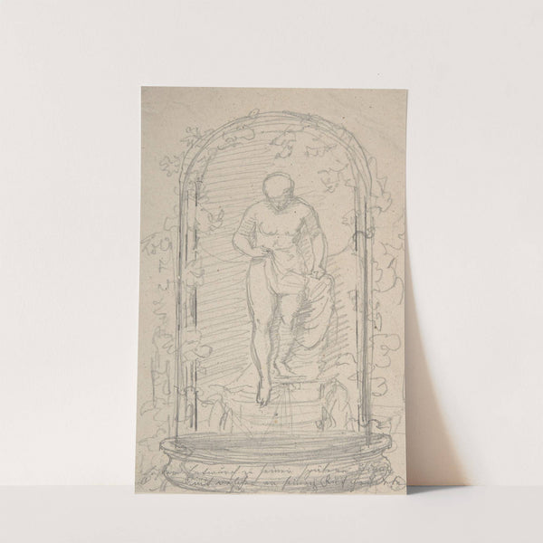 Nude Female Figure in a Niche by Hans Gasser