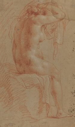 Nude Female Figure (verso) (17th century)