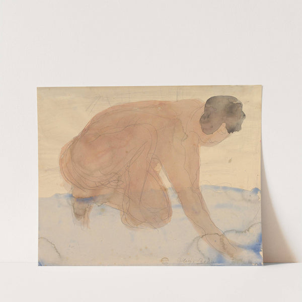 Nude figure on hands and knees (1900–1910) by Auguste Rodin