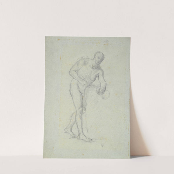 Nude Figure with a Flask by Pierre Puvis de Chavannes