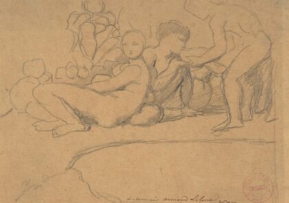 Nude Figures for L’Ãge d’Or, Château de Dampierre
