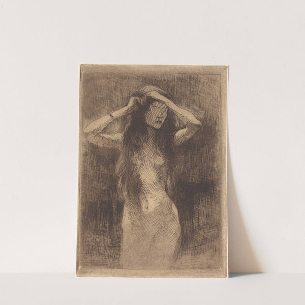 Nude Girl Combing Her Hair (1887) by Albert Besnard