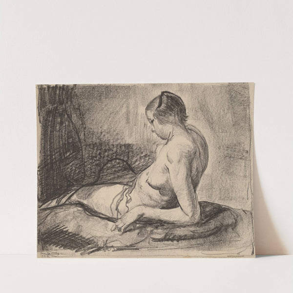 Nude Girl Reclining by George Wesley Bellows