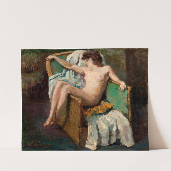 Nude in a Chair by Anonymous