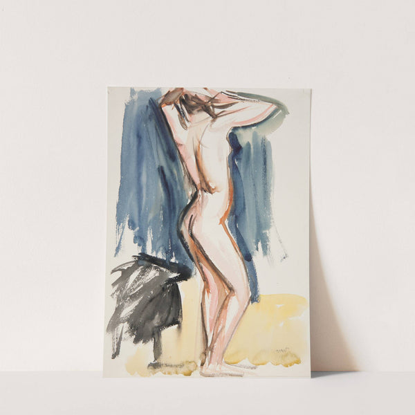 Nude in the artist’s study (1918) by Wojciech Weiss