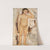 Nude little girl with a raised hand by Tadeusz Makowski