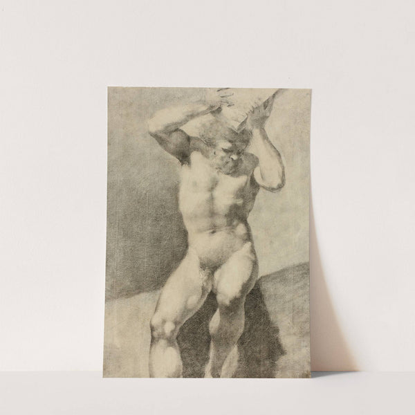 Nude Male Figure by After Correggio