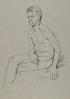 Nude Male Sitting with Legs Crossed (1860 - 1880)