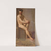 Nude of a seated man (1873) by Kazimierz Alchimowicz