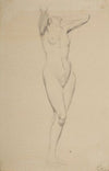 Nude of a standing woman with her arms clasped behind her head (1900-1906)