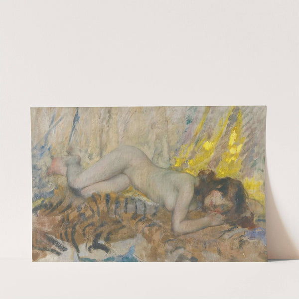 Nude On A Tiger Skin by James Jebusa Shannon