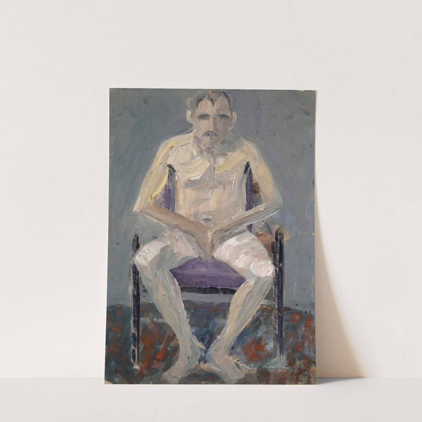 Nude on a Upholstered Chair by Ernst Schiess