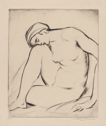 Nude resting