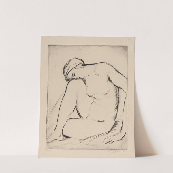 Nude resting by Albert Sterner