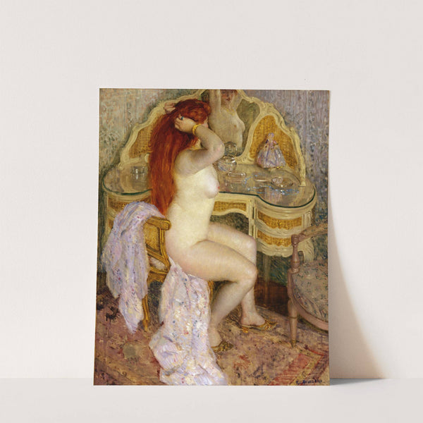 Nude Seated at Her Dressing Table (1909) by Frederick Carl Frieseke