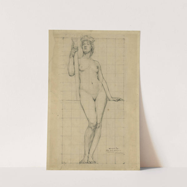 Nude study for figure of Architecture (1896) by Kenyon Cox