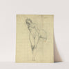 Nude study for figure of Painting (1896) by Kenyon Cox