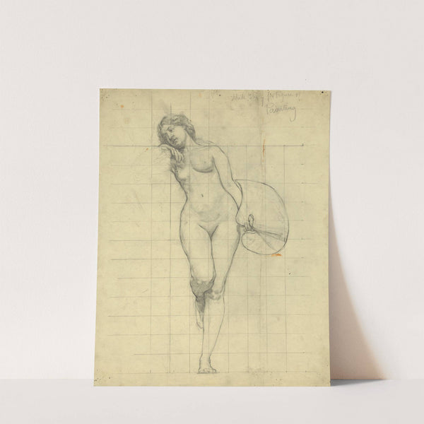 Nude study for figure of Painting (1896) by Kenyon Cox