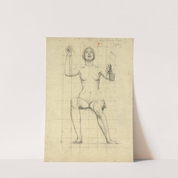 Nude study for figure of Poetry (1896) by Kenyon Cox