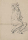 Nude study for the figure of Patriarch Jacob in the painting ‘The Immaculate Conception of the Blessed Virgin Mary’ (1864)