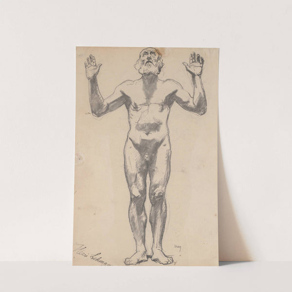 Nude Study of an Old Man by Henri Lehmann