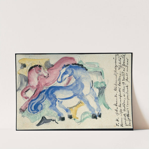 Nude with a cat by Franz Marc