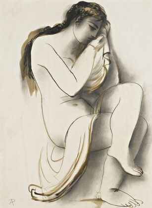 Nude With Drapery