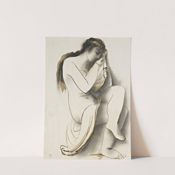 Nude With Drapery by Antonin Procházka