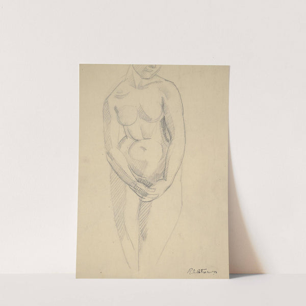 Nude with hands Crossed by Roger de La Fresnaye