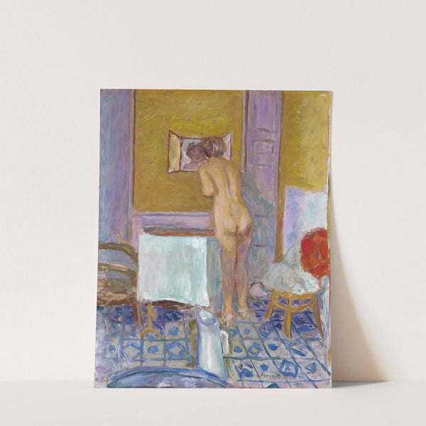Nude With Red Cloth (Nude At Her Toilet) by Pierre Bonnard