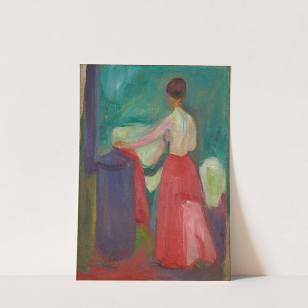 Nude with Red Skirt (1902) by Edvard Munch