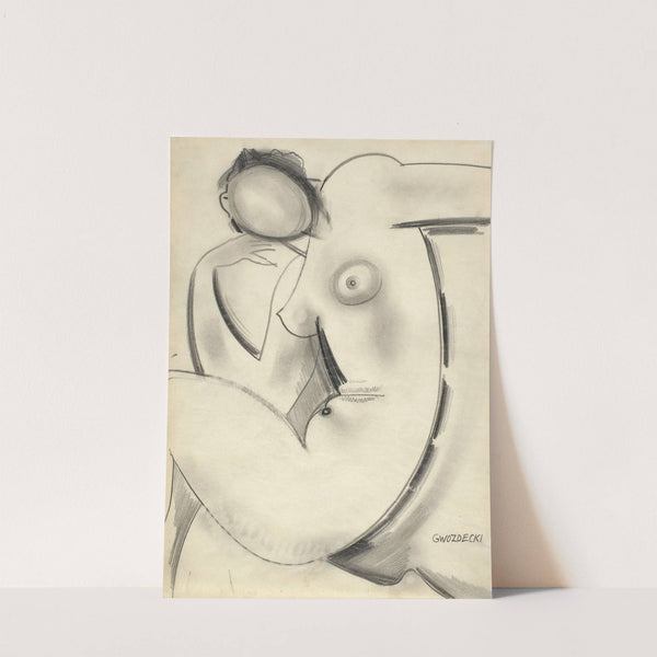 Nude woman (1919) by Gustaw Gwozdecki