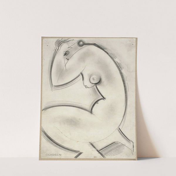 Nude woman (1919) by Gustaw Gwozdecki