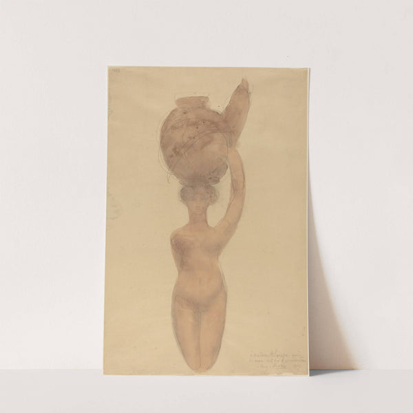 Nude Woman Carrying Vase on Head (1909) by Auguste Rodin