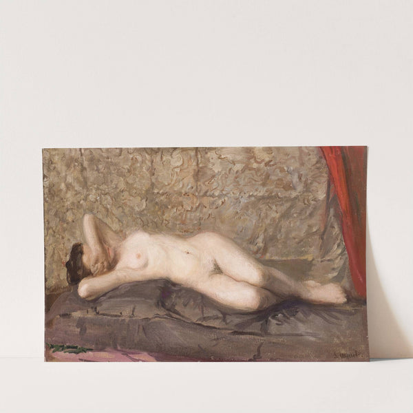 Nude Woman Lying by Leon Wyczółkowski