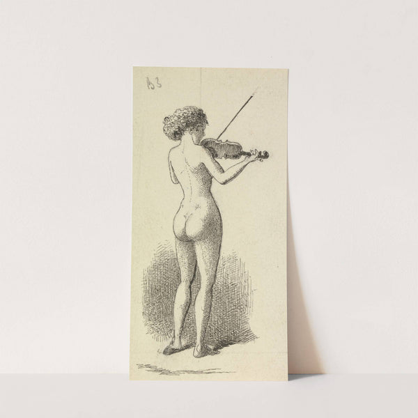 Nude Woman playing the Violin by George Augustus Sala